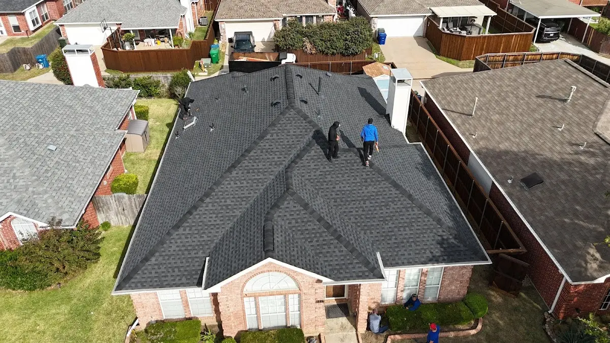 Slate & Tile Roof Repair work in progress on a Moreno Valley property